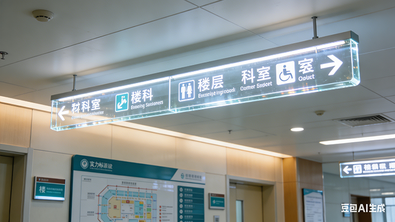 医院导视系统亚克力材料的科学选择方法